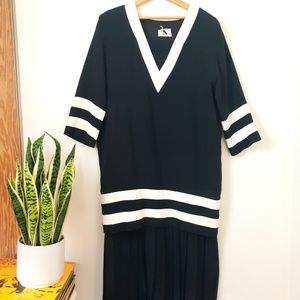 Vintage 80’s style Black and white sailor dress